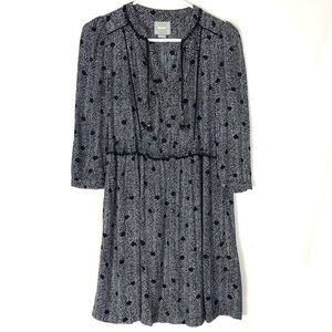 Anthropologie Maeve tassel shirt dress with pockets